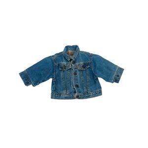 Vintage Baby Levis Jean Jacket Orange Tag sz 12 month